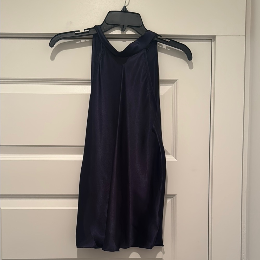 Sleek Navy Sleeveless Top